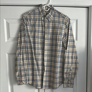 Blue and Cream JCrew Button Down Shirt